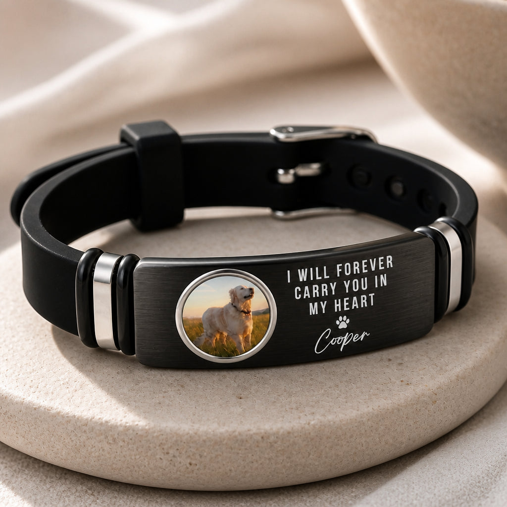 Pet Memorial Photo Bracelet – I Will Forever Carry You In My Heart - Personalized Projection Bracelet 2b1f1822-5106-4e1f-8d5d-26b6ce0238b0.jpg