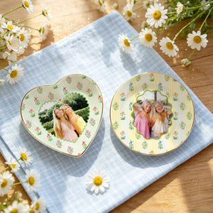 Personalized Photo Bestie Jewelry Dish, Best Friend Ceramic Trinket Dish, Bestie Striped Floral Ring Holder, Gift For Her 2b2265c9-51d3-4c3d-b5de-9e1ca5a018c4-4.jpg
