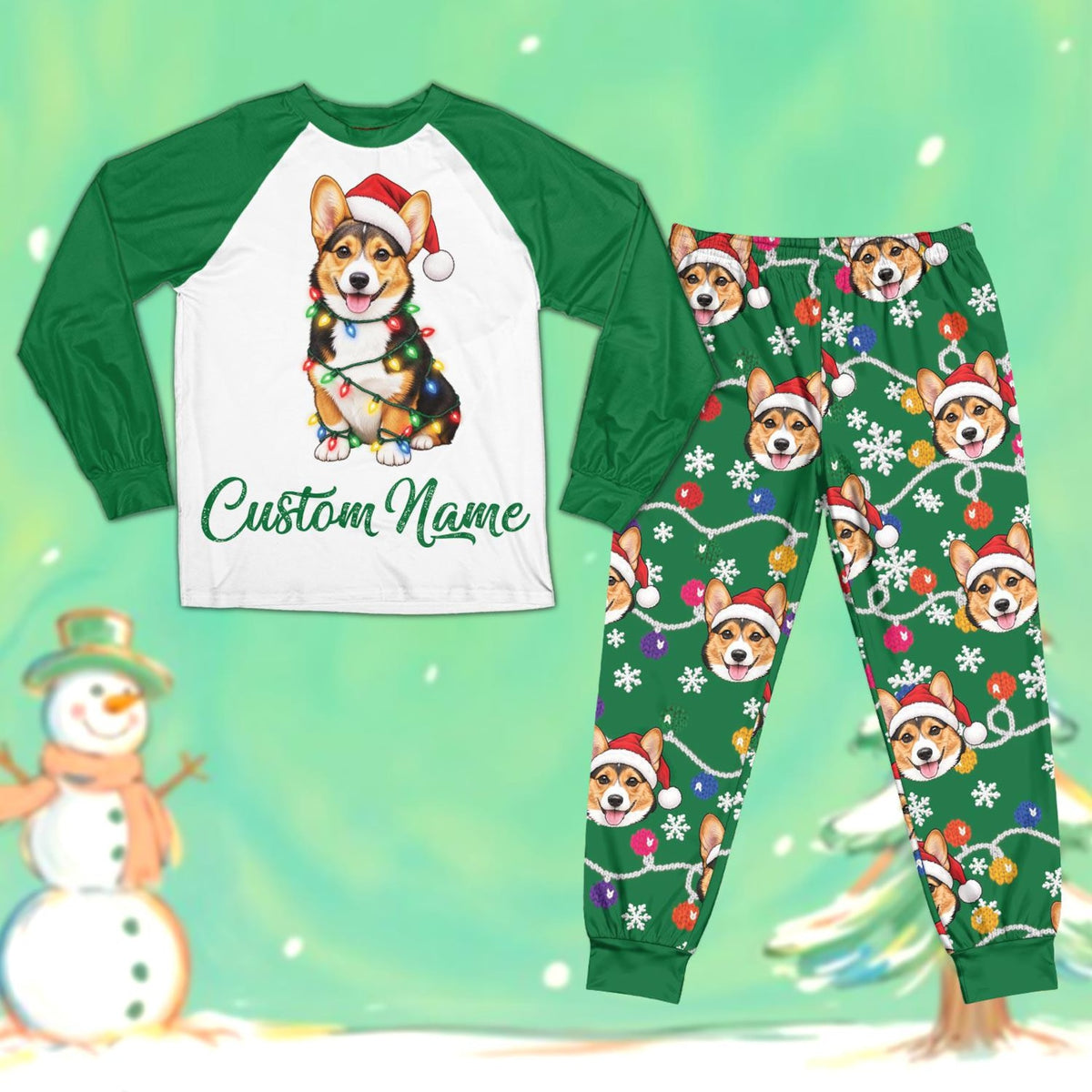 Personalized Dog Face Christmas Pajamas Set, Custom Pet Picture Name Christmas PJs, Xmas Lights Matching Family Xmas Sleepwear Holiday Gift 2b3b5946-8a91-496b-a032-3368e0e63096-il_1588xN.8575026870_dkx2.jpg
