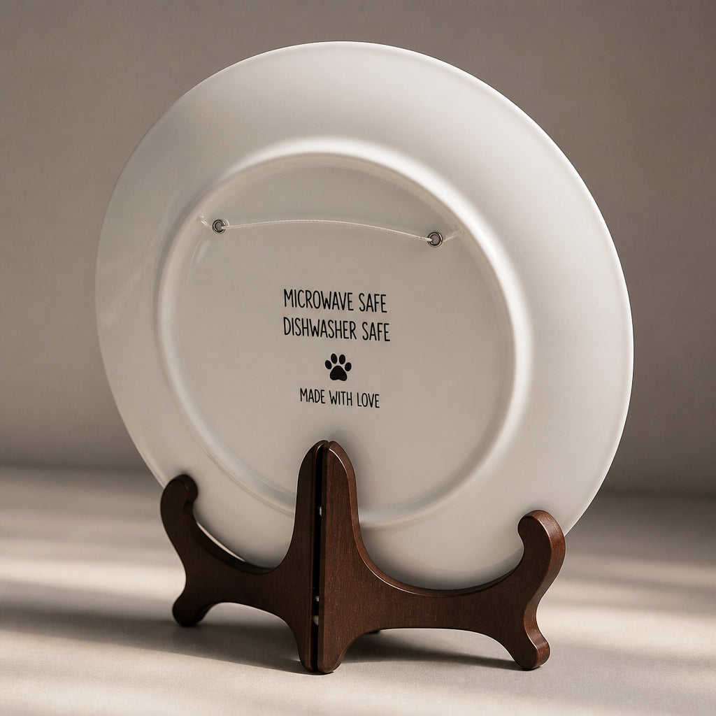 Pet Memorial Photo Plate – "How Lucky I Am" - Personalized Personalized Ceramic Plate 2b43928e-c3c2-4049-a1a2-8b66520ef287.jpg