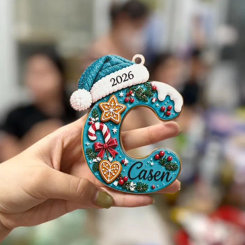 Personalized Initial Wooden Ornament, Custom Name Letter with Santa Hat, Christmas Tree Decor, Kids Gift, Family Holiday Keepsake 2b567c03-1846-4e91-9903-76d9d1a01526-gjtyy-1-.webp
