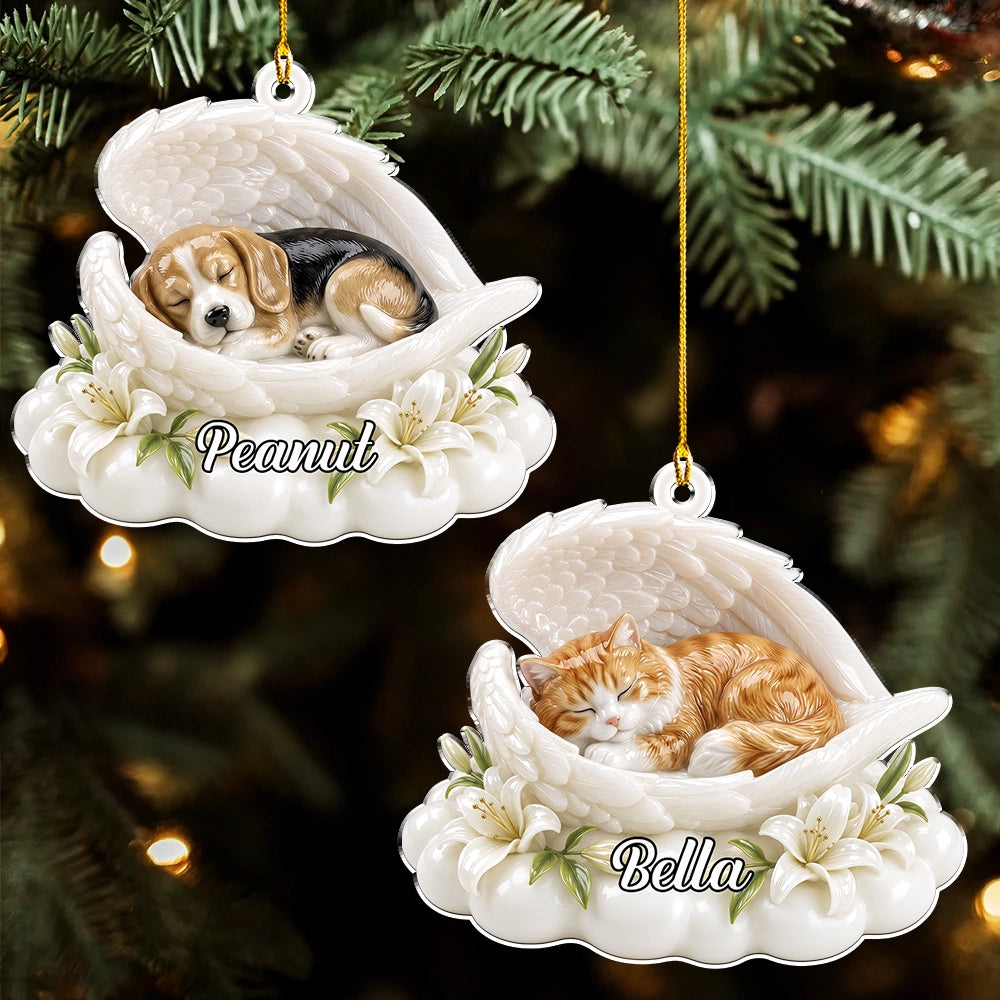 My Angel Wings Custom Pet's Photo - Personalized 3D Real Raised Ornament - Memorial Pet Gift 2b672ece-bcb8-4269-a9e7-c42d79d516f7-5.webp