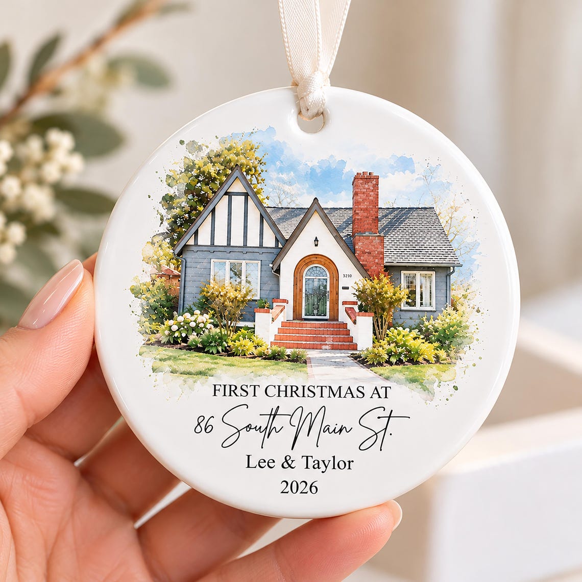 Personalized New Home Christmas Ornament, Custom House Photo Ornament, First Christmas in New Home Keepsake, Housewarming Gift 2b84225b-02d0-4709-8b67-4409d7cb4046-2.jpg