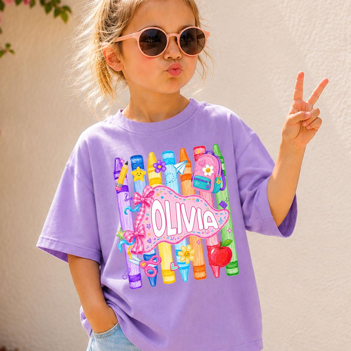 Custom Girls Back to School Shirt, Coquette School Top, Cute Pre K Kindergarten Shirt, First Day Of School Pennant, Kids Name Toddler Tee 2b8dcbd3-9dd7-4bd0-9757-4121df6ccdb0-10.png