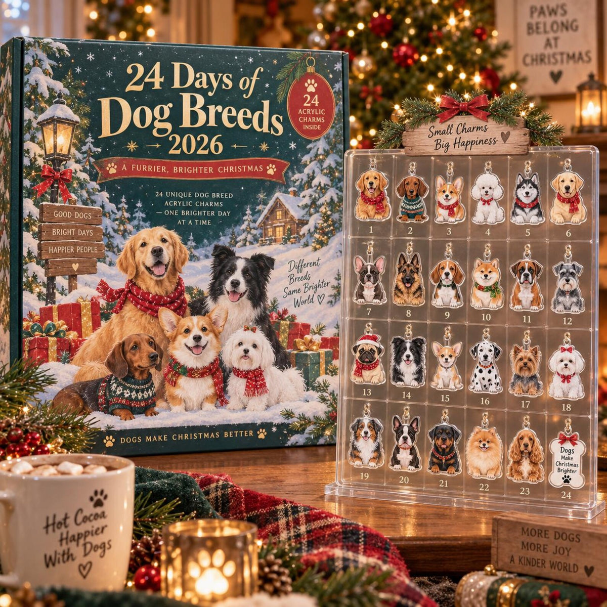 Dog Breeds Advent Calendar 2026, 24 Day Christmas Countdown, Acrylic Dog Charms, Dog Lover Gift, Pet Holiday Decor 2b9aa149-a3f0-4078-a1a9-4905b27773c1-il_1588xN.8648845817_gq9r.jpg