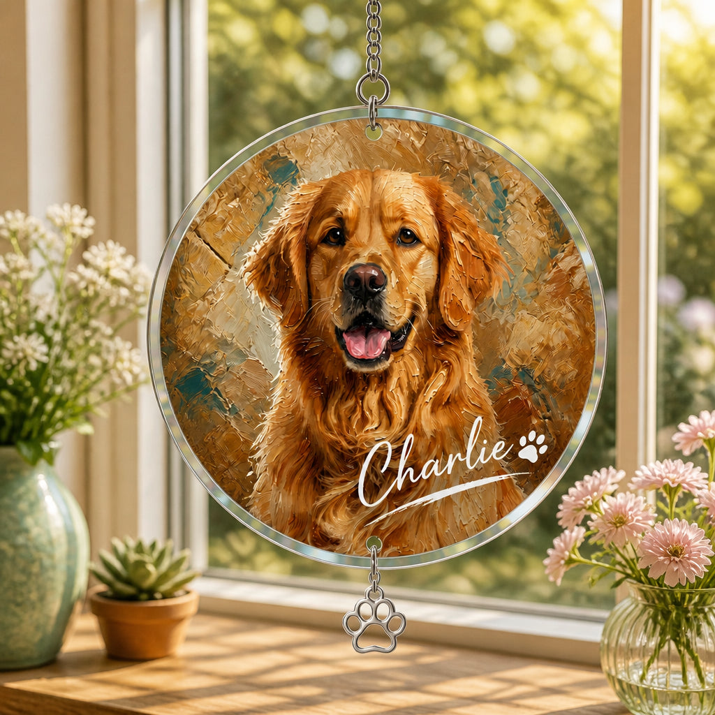 Custom Oil-Paint Pet Portrait Mug with Name - Personalized 1 Layered Suncatcher with Charm 2babc0ba-458f-4772-b895-fc6211945d12.jpg