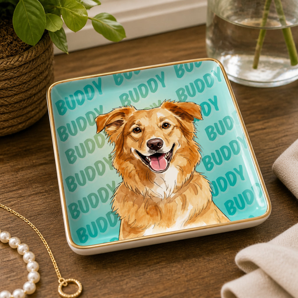 Custom Pet Portrait Jewelry Plate with Arched Name - Personalized Jewelry Plate 2bc5330f-c01a-4747-b88e-94afd30d7f8e.jpg