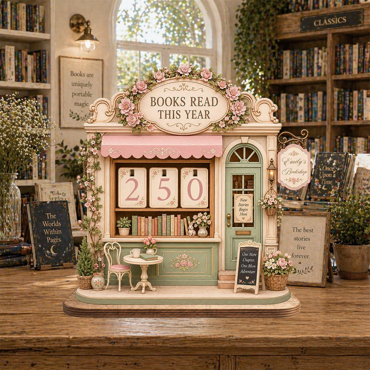 Miniature Book Tracker Decor | Books Read This Year Counter | Reader Gift Shelf Display 2bc81ce2-864c-4b19-9bfd-2b5e073c8777-7.jpg