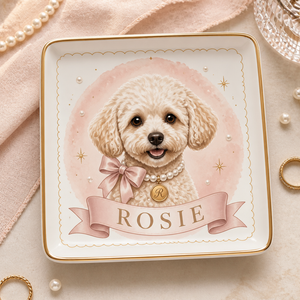 Custom Pet Portrait Jewelry Tray – Photo-to-Art with Name - Personalized Jewelry Plate 2bc883ee-6668-4b16-af84-33e8246dd629.png