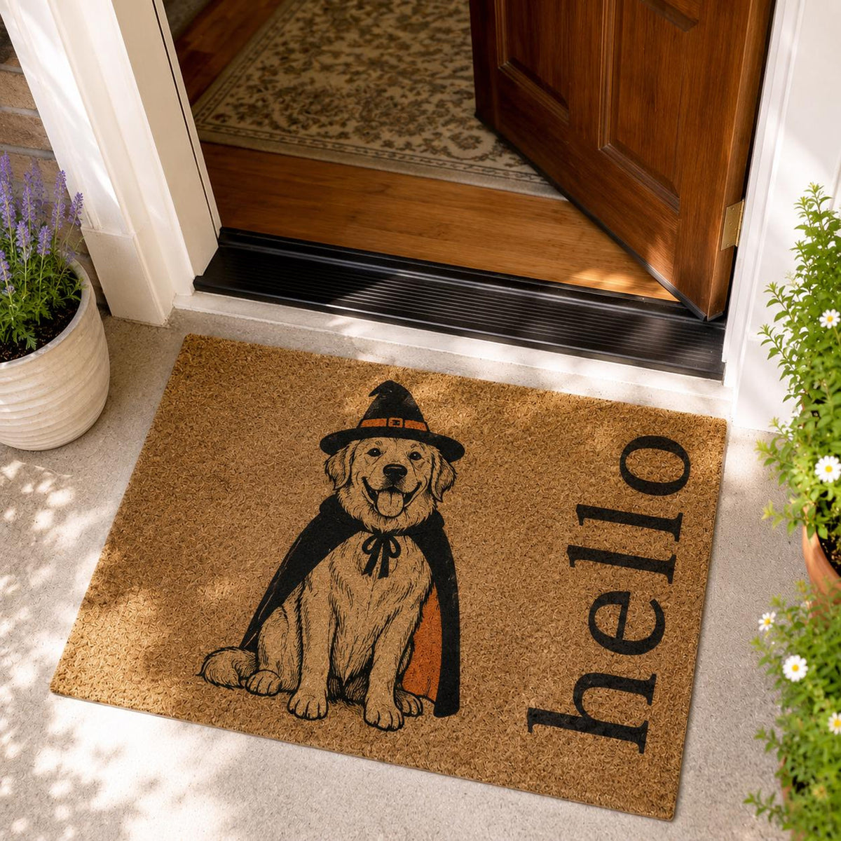Personalized Halloween Pet Doormat, Custom Cat & Dog Welcome Mat, Witch Pumpkin Pet Doormat, Fall Front Porch Decor Gift, Custom Pet Doormat 2bcec74c-b2f8-4e83-bf3d-be8092da2d36-3.jpg