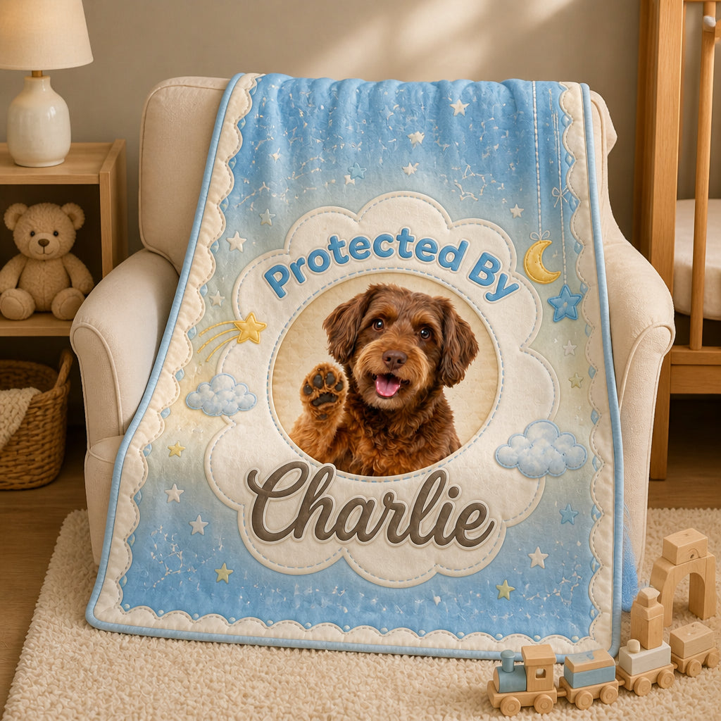 Protected By [Pet Name] Nursery Blanket – Pet Photo - Personalized Blanket 2bd39c86-83f4-4801-9a34-ebffac4a0a25.jpg