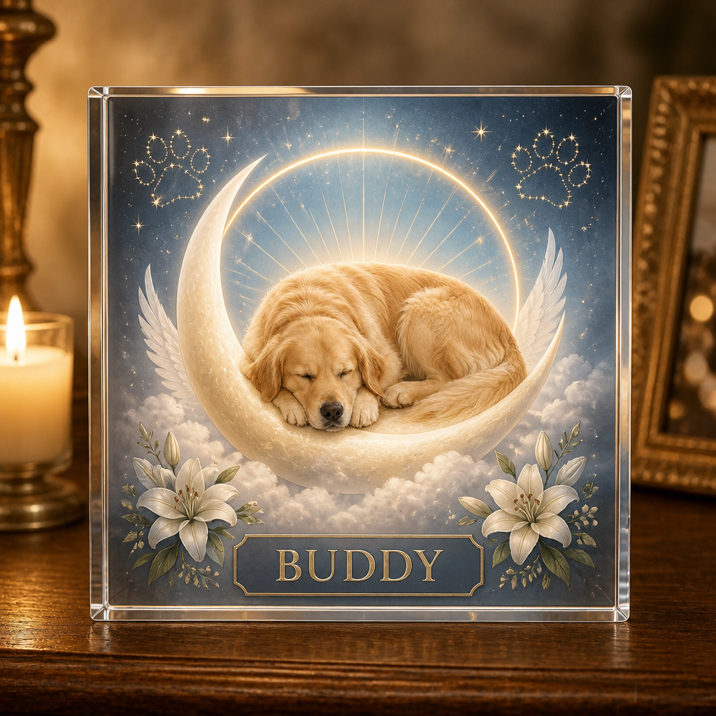 Angel Pet Memorial Acrylic Plaque – Photo Portrait + Name - Personalized Acrylic Plaque 2be18f20-56b0-45ec-8d18-7fb767221f6a.png