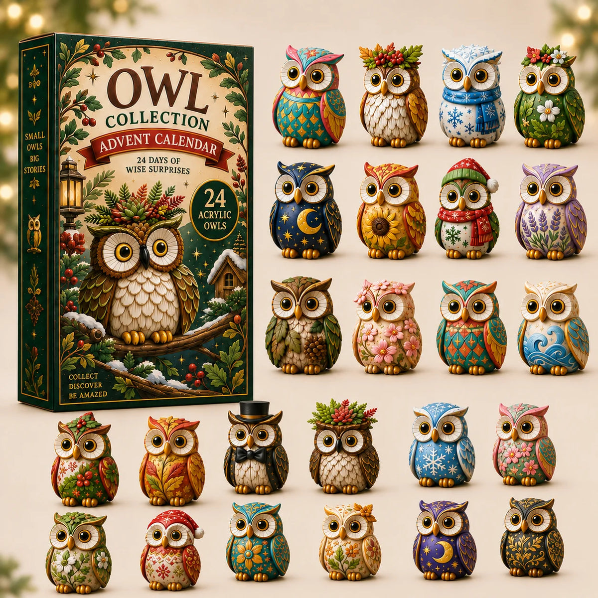 Owl Wonders Advent Calendar 2026 - 24-Day Festive Countdown, Acrylic Charms Blind Box - Gift For Animal Lovers 2befe7c7-0c27-422e-9266-25135bab9cb4-owl.webp