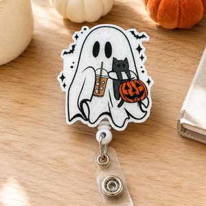 Halloween Badge reel - Coffee Ghost badge reel Retractable badge - Badge topper - ID holder - Spooky Cute ghost - Nurse - Medical - 2c0b1e10-7bc6-45b0-b3f0-45545d646f05-1.png