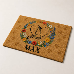 Personalized Cat Memorial Wildflower Doormat - Personalized Doormat 2c1991ec-7dfa-4d04-978c-0dfa32a9ae2f.jpg