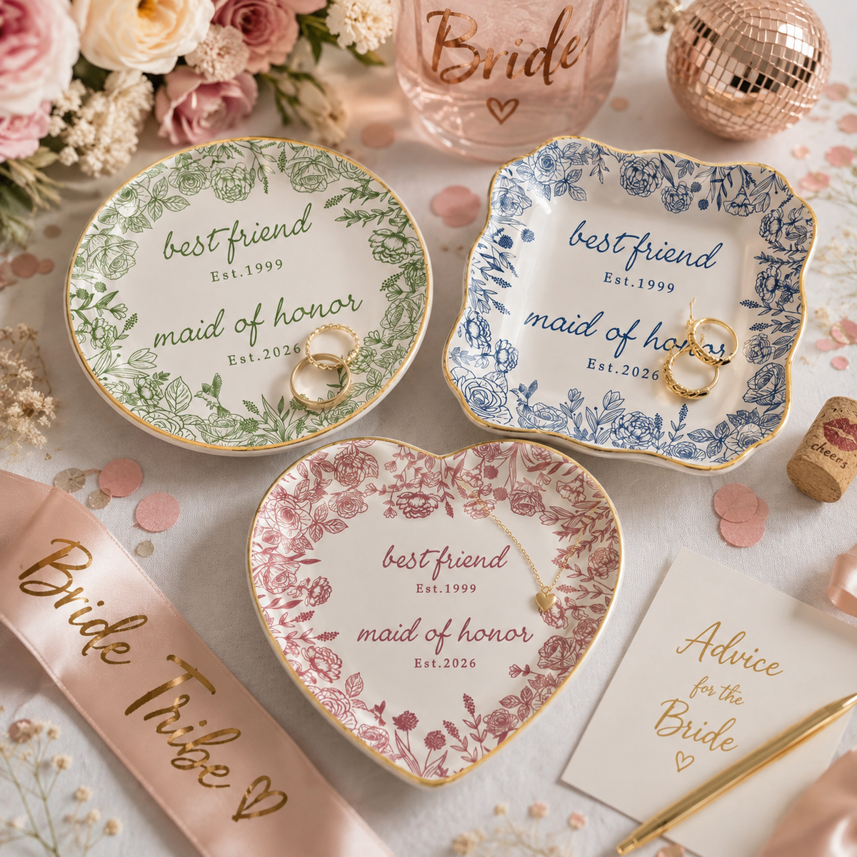 Personalized Maid of Honor Jewelry Dish, Bridesmaid Proposal Gift, Best Friend Wedding Gift, MOH Ring Dish, Bachelorette Party Favors 2c2c5b30-0790-43de-9edd-792c95b3b801-banner-2.png
