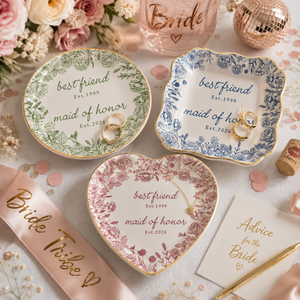 Personalized Maid of Honor Jewelry Dish, Bridesmaid Proposal Gift, Best Friend Wedding Gift, MOH Ring Dish, Bachelorette Party Favors 2c2c5b30-0790-43de-9edd-792c95b3b801-banner-2.png