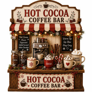 Hot Cocoa Coffee Bar Wooden Block, Winter Coffee Station Decor, Xmas Tiered Tray Sign, Rustic Coffee Café Decor, Christmas Gift 2c409ed9-c380-4b6f-a7c1-d47357fe3e71-3.jpg