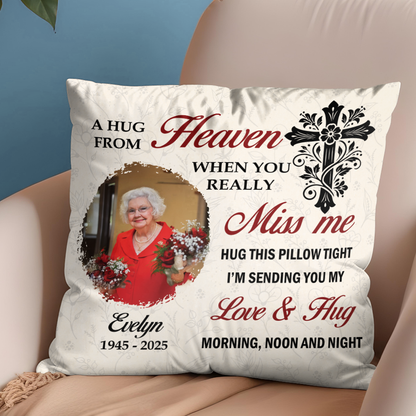 Personalized Memorial Sympathy Pillow - Loss of Loved One in Heaven - Custom Picture Remembrance Gifts 2c5526c3-192d-4363-bfae-70d92457a3b9-4.png