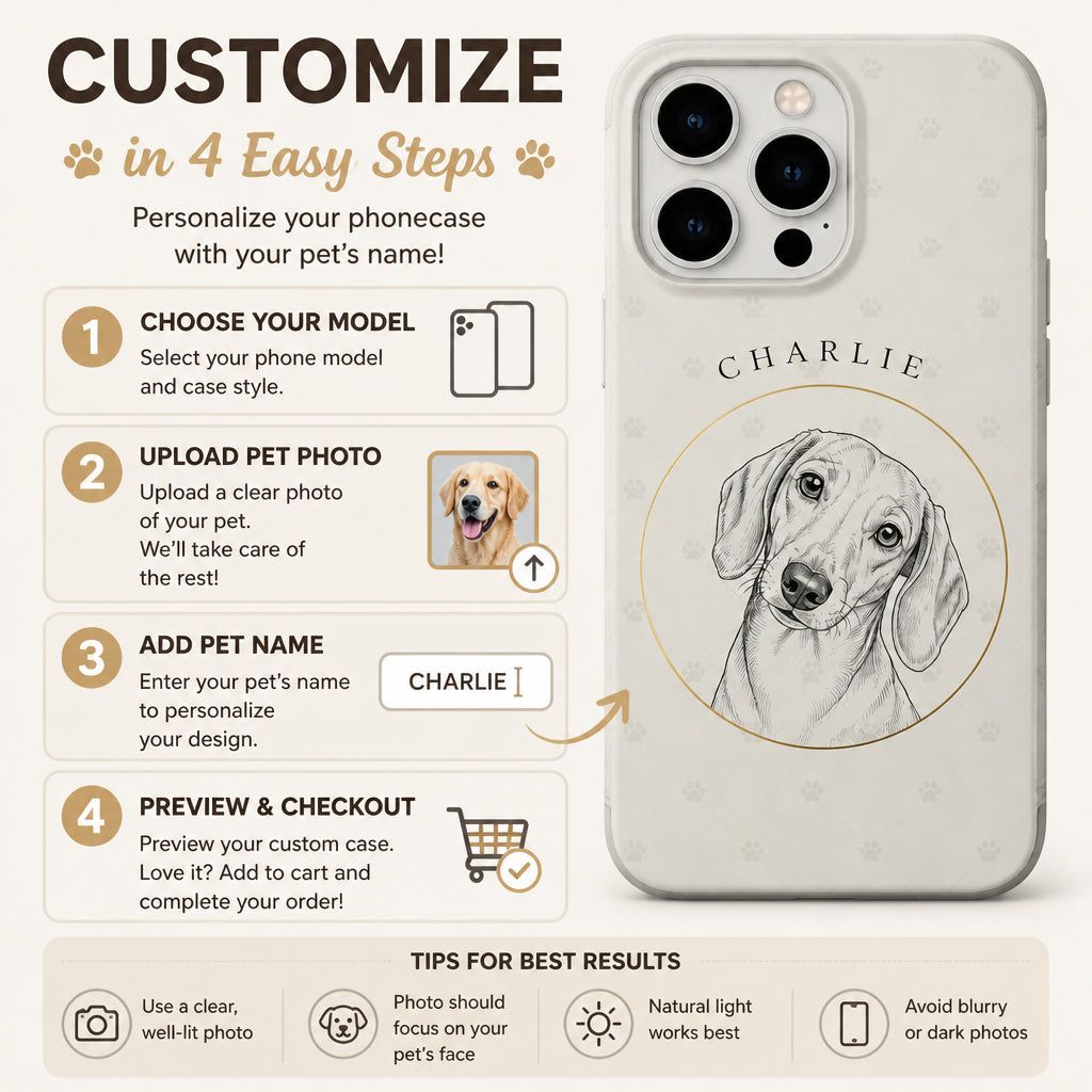 Custom Pet Sketch Phone Case with Name - Personalized Phonecase 2c584926-44d0-4f44-9555-d088ab079014.jpg