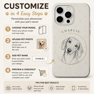 Custom Pet Sketch Phone Case with Name - Personalized Phonecase 2c584926-44d0-4f44-9555-d088ab079014.jpg