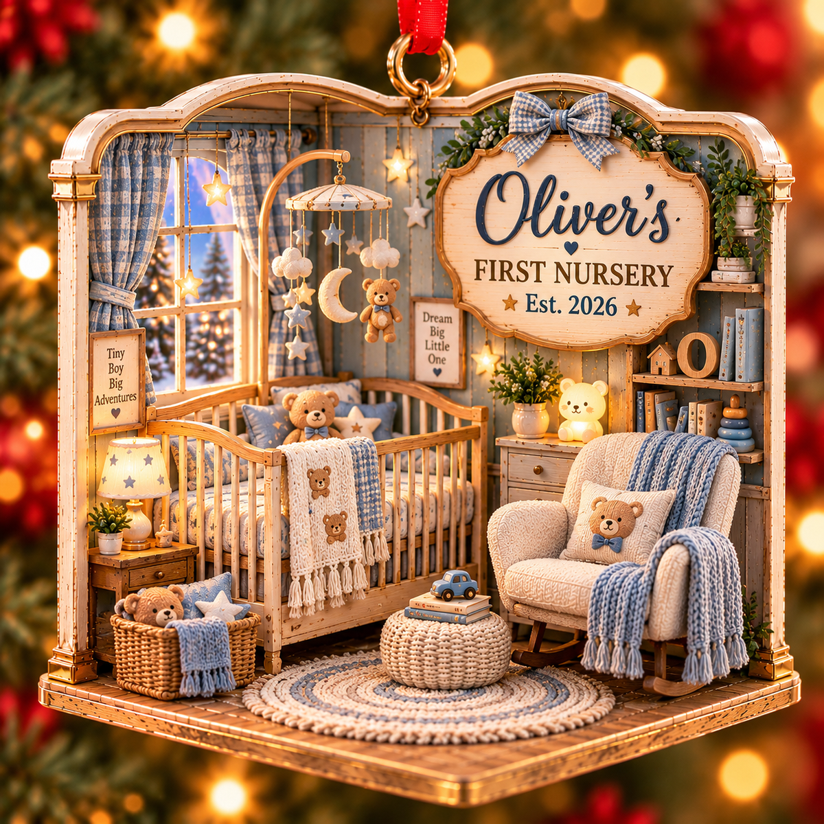 Personalized Baby's First Nursery Corner Christmas Ornament – Custom Name & Year, Baby Girl or Boy Gift, Newborn Keepsake 2c646c78-2f7a-44f6-afb3-afadf708b4ed-Oliver-s-Cozy-Nursery-Ornament.png