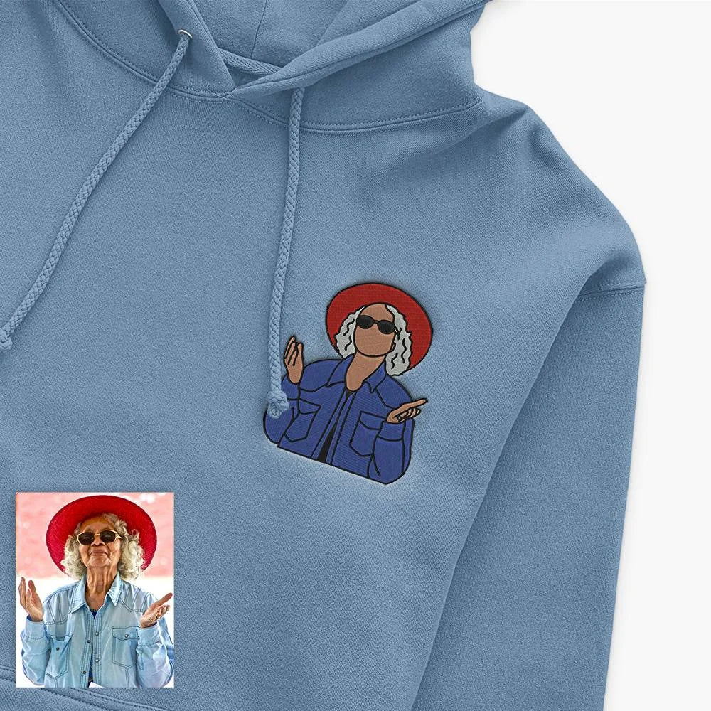 Personalized embroidered custom your own photo shirt - Handmade shirt