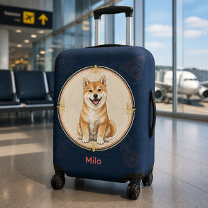 Custom Pet Portrait Luggage Cover – Travel Badge Edition - Personalized Luggage Cover 2cb89a3b-2056-4038-8745-e7ace6cb5eb2.jpg