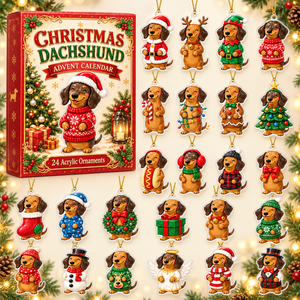Christmas Dachshund Advent Calendar 2026 - 24-Day Festive Countdown, Acrylic Charms Blind Box - Gift For Dachshund Lovers 2cbbdb84-5b22-408e-b5c4-dcca549c5291-dachshund-box-charms.png