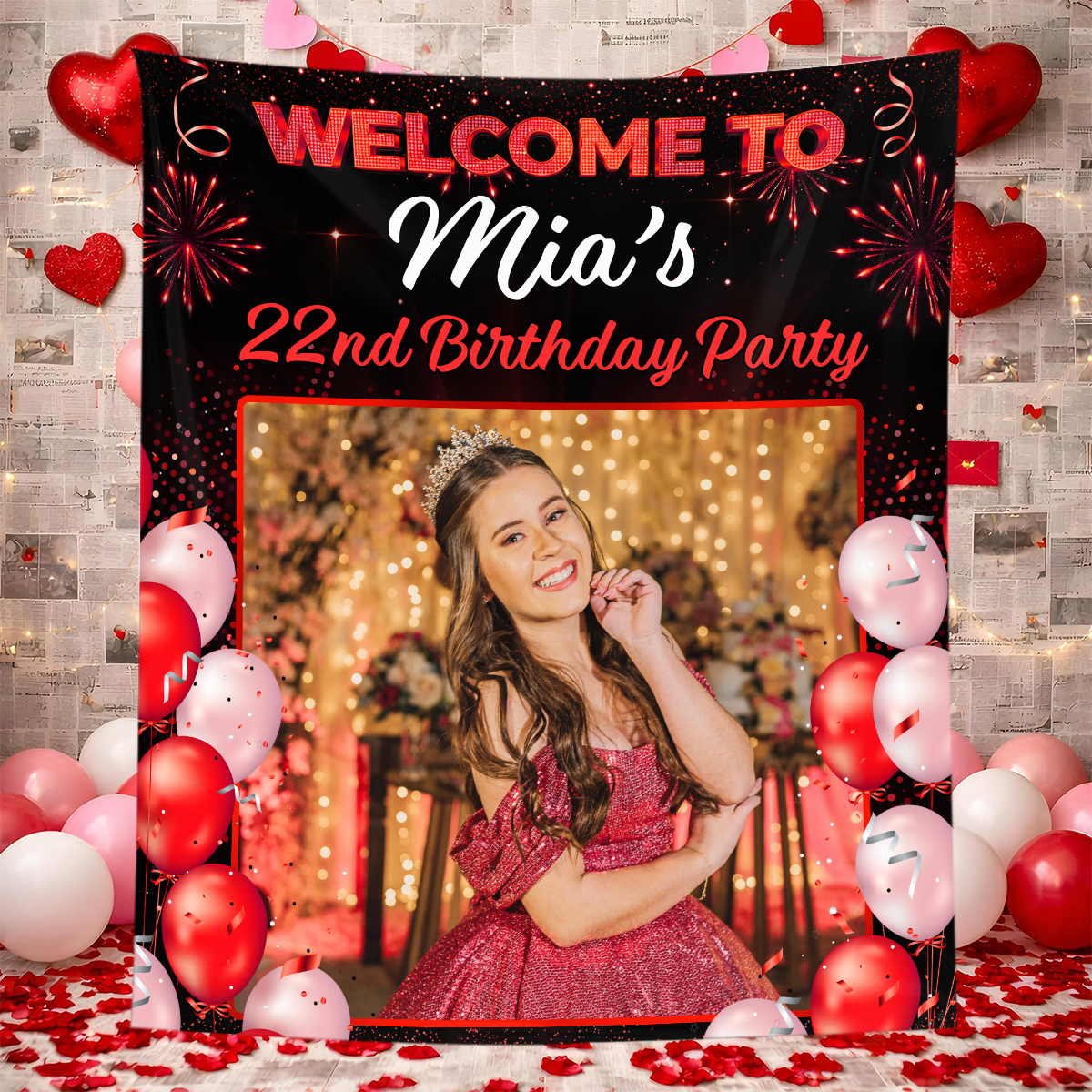 Welcome To My Birthday Party - Personalized Birthday Backdrop, Custom Birthday Party Decorations 2cbbf186-093f-4e45-8301-cf7f9d1c4a09-4.png
