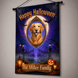 Personalized Halloween Pet Photo Family Flag - Personalized Family Flag 2cc17758-472d-4aee-a2bf-cdf2a88b2970.jpg