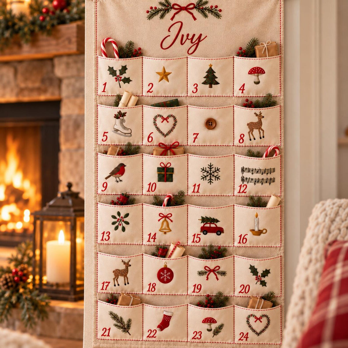 Personalized Embroidered Advent Calendar, 24 Pocket Christmas Countdown (Custom Name) 2cd3540a-500f-402f-a093-3399aa302200-il_1588xN.8628685737_hvvx.jpg