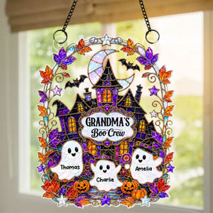 Grandma's Boo Crew Haunted House - Personalized Acrylic Window Hanging - Halloween Decoration For Grandma 2ce3ac36-8eae-4f94-8b02-8014aa758020-banner-2.jpg