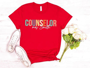 School Counselor T Shirt , Teacher's Day Gift , Gift for Teacher , Teacher Appreciation Shirt, School Counselor Gifts, Back To School Shirts