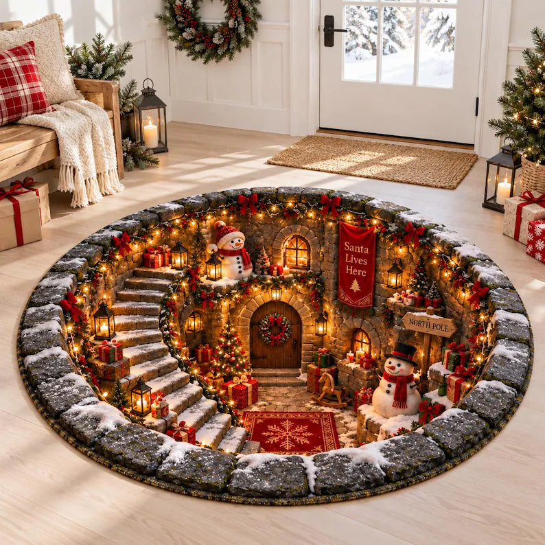 3D Illusion Christmas Rug, Santa Village Floor Decor, Holiday Home Gift 2d057278-1039-4f4d-848a-bf9acbbe61b4-hggh-1-.webp