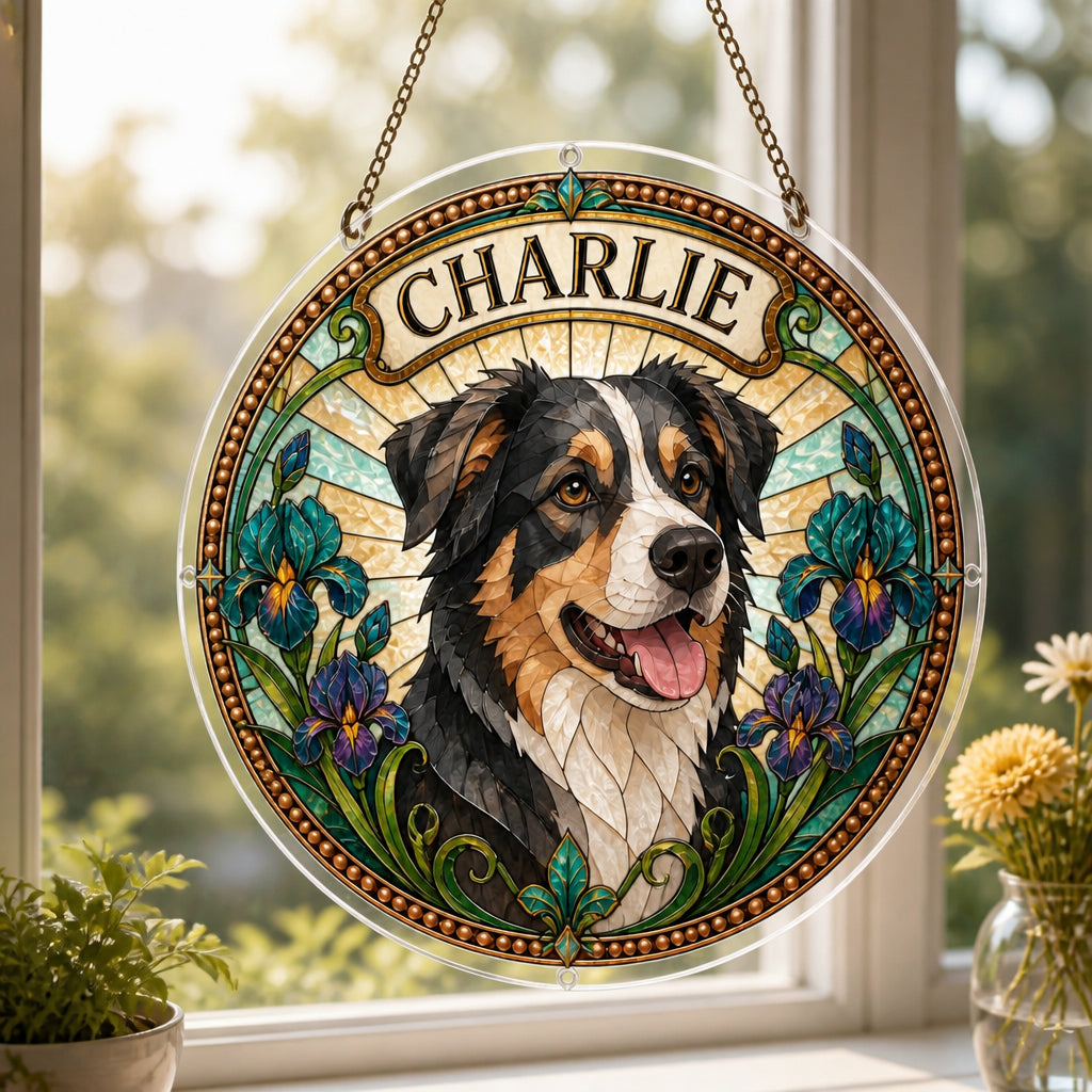 Custom Stained‑Glass Pet Portrait Suncatcher – Photo to Art with Name - Personalized Suncatcher Ornament 2d0929ff-db49-45e6-b87e-1e8f8dab9807.jpg