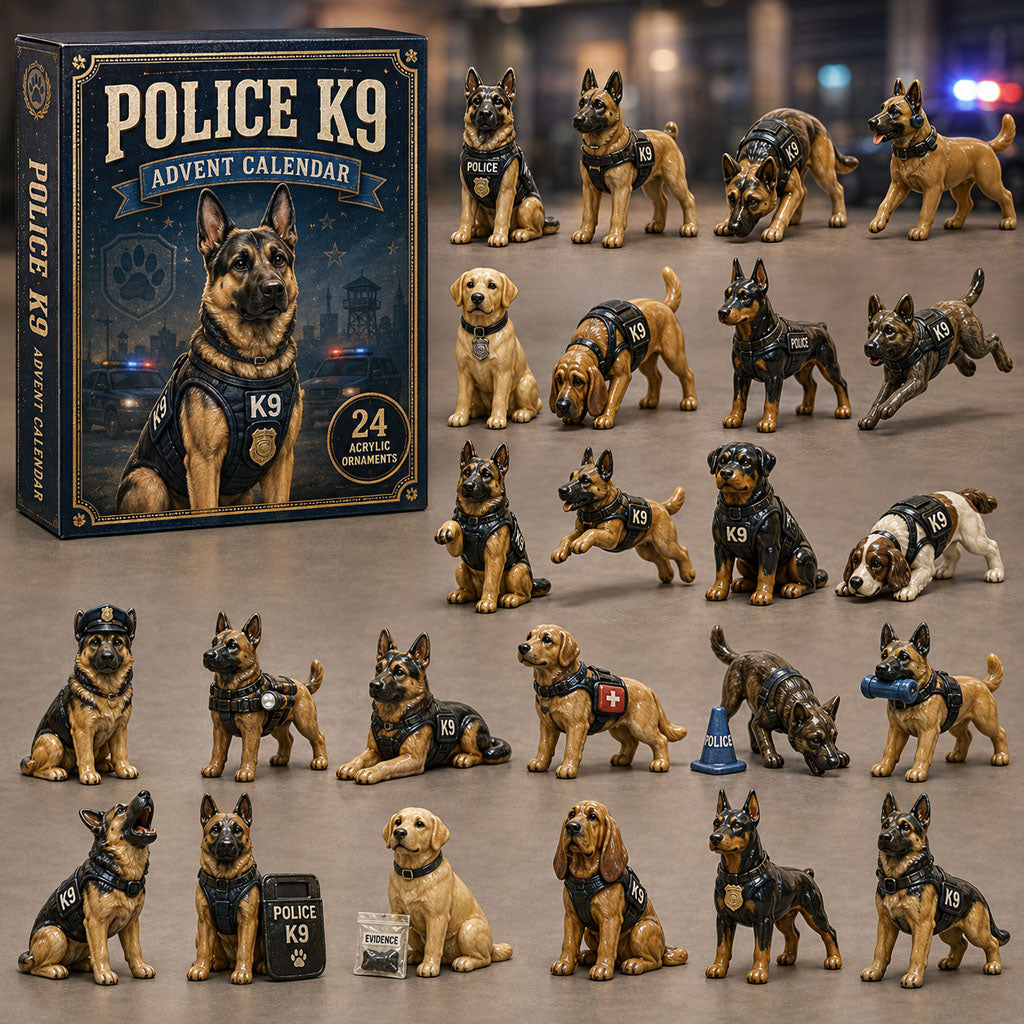 Police K9 Unit Advent Calendar 2026 - 24-Day Festive Countdown, Acrylic Charms Blind Box - Gift For Police Lovers 2d0f2cf8-e85e-4ec8-9851-ee449b25c193-police-k9.jpg