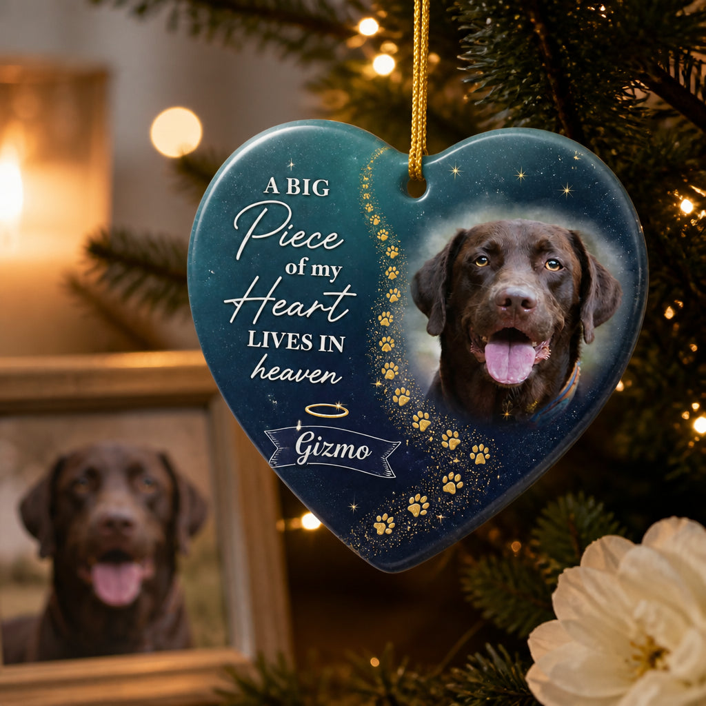 Pet Memorial Heart Ornament – A Big Piece of My Heart (Photo + Name) - Personalized Ornament 2d2ba304-a97c-432c-9d5d-429936ccb824.jpg