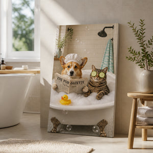 Funny Bathroom Pet Canvas – The Paw Gazette Tub Time - Canvas 2d3010a0-76e7-4672-b4f7-9848c3c4a6e5.jpg