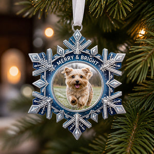 Frosted Silver Snowflake Photo Ornament — Personalized Pet/Family Picture - Personalized Ornament 2d43926e-b083-4c30-9f78-03b2ae37684e.jpg