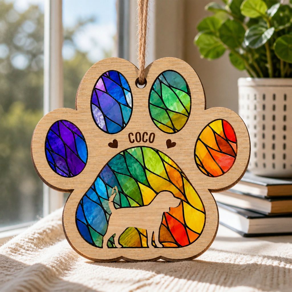 Stained-Glass Paw Pet Name 3-Layer Wood Ornament - Personalized 3-Layered Wood Ornament 2d4f30a7-822f-4072-a7f2-e7b0836ae1e2.jpg