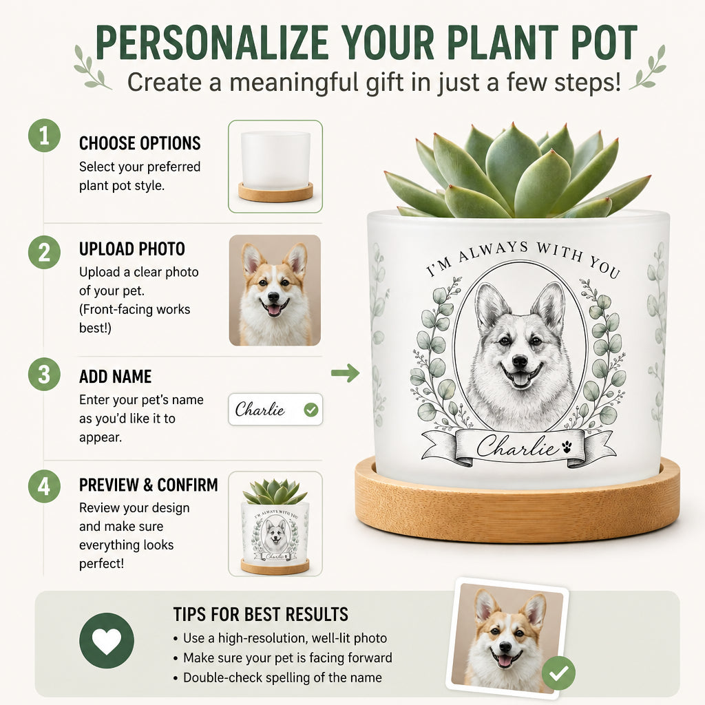 Custom Pet Portrait Planter – “I’m Always With You” - Personalized Mini Glass Plant Pot 2d56f0ee-2aa1-4dee-b026-aca722f71336.jpg