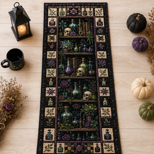 Witchy Apothecary Quilted Table Runner, Potion Bottles & Skulls Gothic Halloween Table Decor, Dark Botanical Kitchen Decor 2d7208d5-67c7-495b-b98a-25162f222b7a-Image-Aug-13-2026-02_53_31-PM-2-.png