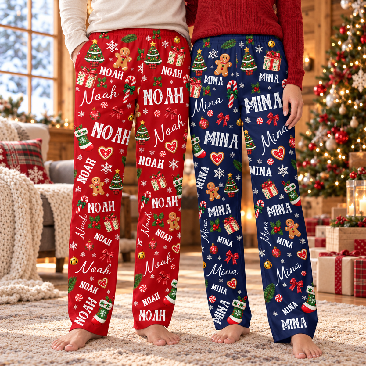 Personalized Christmas Pajama Pants, Custom Name Lounge Pants, Matching Family Holiday Pajamas 2d8bfec0-92b4-478b-9db2-8e48e1da6419-banner-1.png