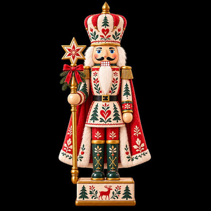 Scandinavian Nutcracker Wooden Block, Nordic Christmas Folk Art Decor, Red Green Nutcracker Soldier Tabletop Shelf Decoration 2da4d1bf-233f-428b-a059-3f02890bf80b-ffhhj-2-.webp