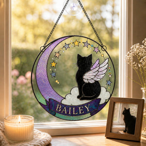 Angel Cat Memorial Stained-Glass Suncatcher – Personalized Name - Personalized Suncatcher Stained Glass 2dc7cb7d-a2e0-454c-a501-7ac33fb6c906.jpg