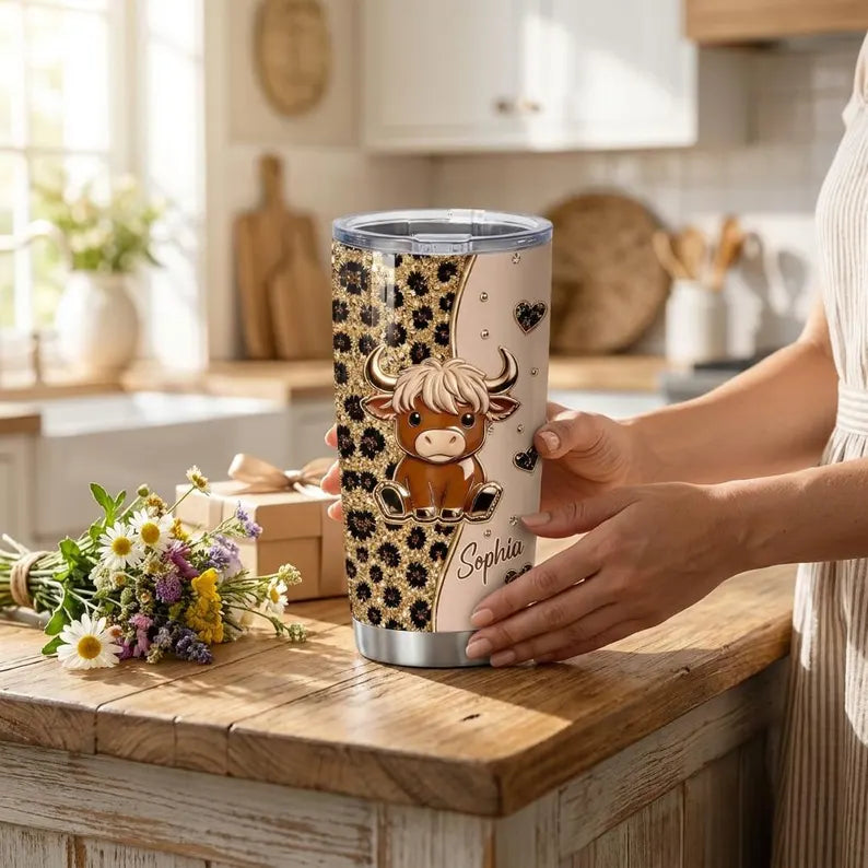 Cute Baby Highland Cow - Personalized Highland Cow Tumbler,Tumbler Gift For Family, Friends,Co-workers,Gift For Cow Lovers,Baby Cow Tumbler 2e0bf052-84e8-4ad9-a302-b4d608457ba7-sdfew-2-.webp