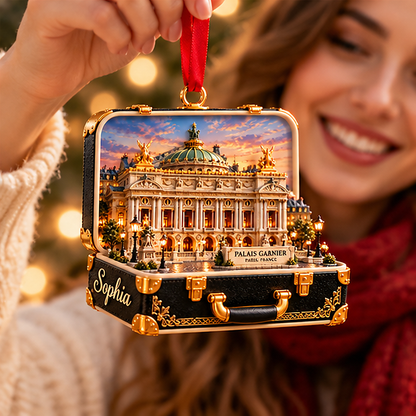 Personalized Palais Garnier Paris 3D Suitcase Christmas Ornament, Custom Name Paris Opera House Travel Keepsake, France Vacation Souvenir Gift 2e0cd251-734f-44d3-8a04-a441e52a4e1b-palais_garnier_04_happy_recipient_1200.png