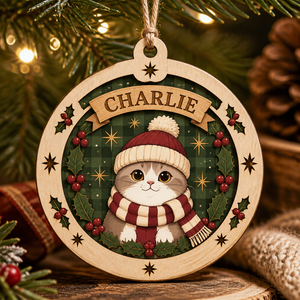 Personalized Cat Name Layered Wood Ornament – Cozy Scarf Edition - Personalized 3-Layered Wood Ornament 2e129b35-9103-4850-9dd1-f19adfb5c270.png