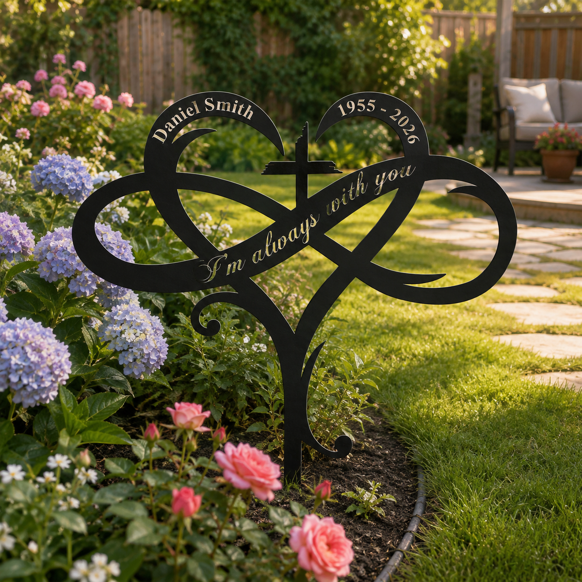 Infinity Heart Memorial Metal Garden Stake - Personalized Memorial Gifts - Gift For Family 2e2a0076-d300-4fc2-be74-b04af82bcdb3-banner-2.png